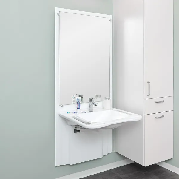 AddLife SlimLine servantoppheng med speil og elektrisk høyderegulering