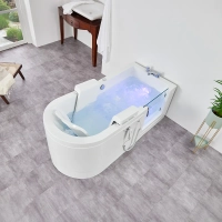 Easy Riser badekar med glassdør, halvøy