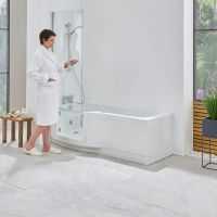 Indiana badekar med glassdør