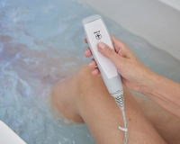 Indiana badekar med glassdør og sete