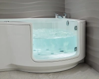 Louisiana badekar med glassdør