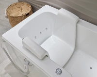 Louisiana badekar med glassdør og sete