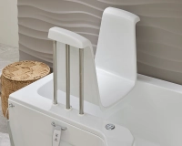 Louisiana badekar med glassdør og sete