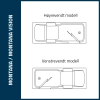 Montana Vision badekar med glassdør