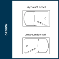 Oregon badekar med dør