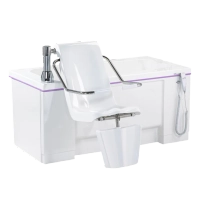 Alera badekar med stol, benløfter, fast høyde