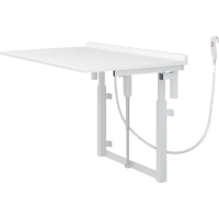Pressalit veggmontert stellebord, oppfellbart, høyderegulerbart