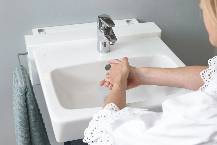 AddLife QuickWash komplett servant med manuell høyderegulering