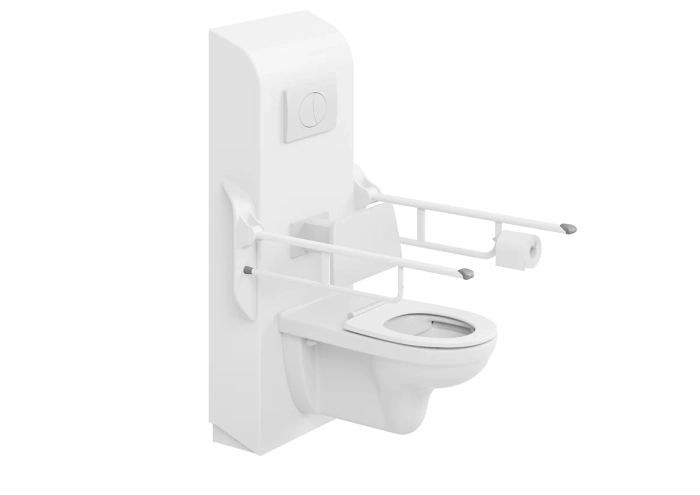 VALUE toalettstøtte med betjeningsknapper til SELECT TL3, venstrehåndsbetjent