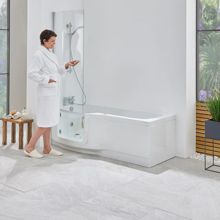 Indiana badekar med glassdør