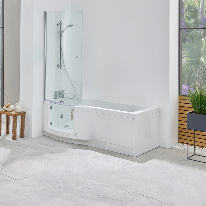 Indiana badekar med glassdør