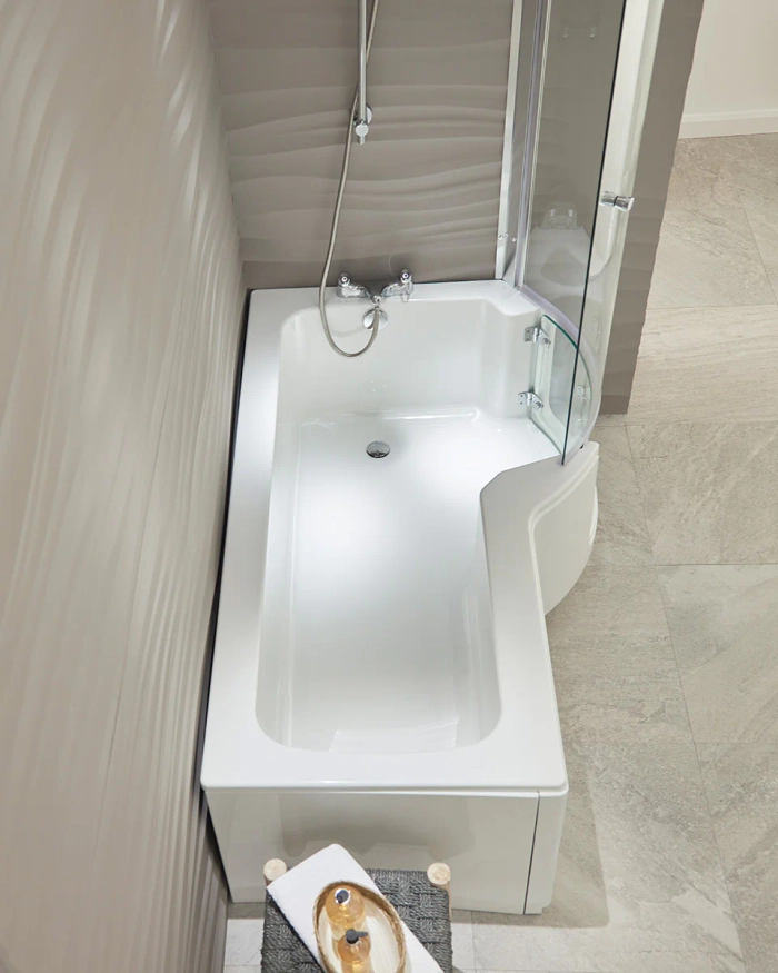 Louisiana badekar med glassdør