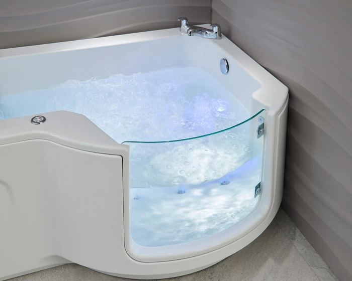 Louisiana badekar med glassdør