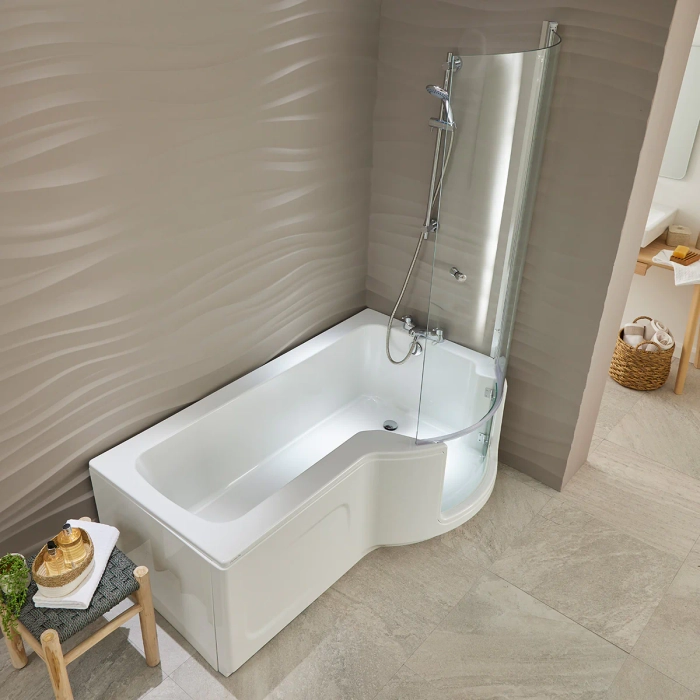 Louisiana badekar med glassdør