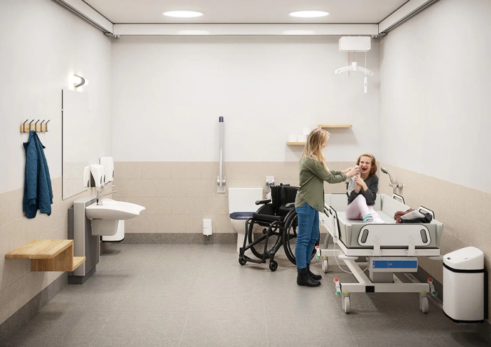 MSCT 1 dusjvogn, høyderegulerbar
