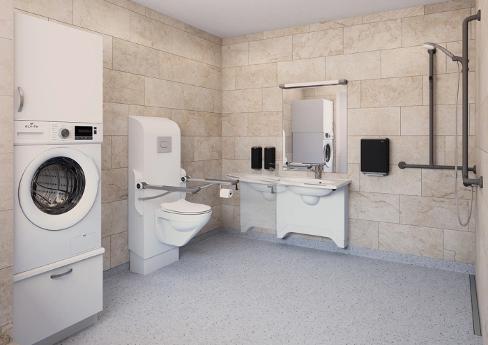 Servantoppheng til MATRIX Angle Deep servanter, høyde- og sideregulering