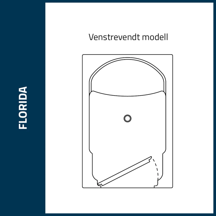 Florida badekar med dør