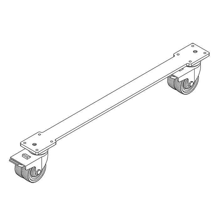 Hjul med brems til AddLife badekar