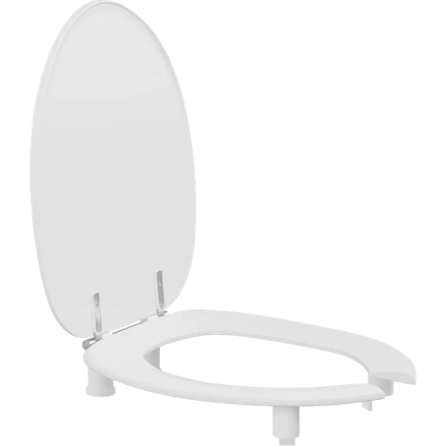 Dania 50 mm forhøyet toalettsete med åpen front