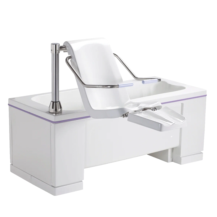 Ezion badekar med stol, benløfter, høyderegulerbart