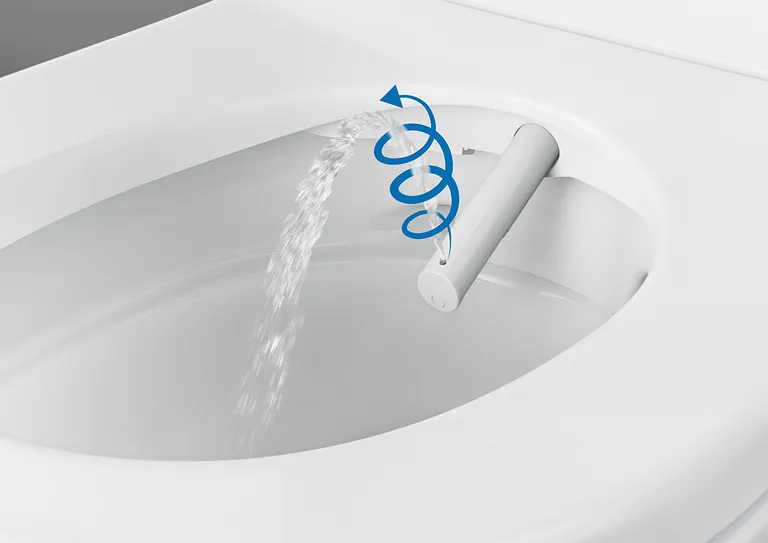 Geberit AquaClean Tuma Comfort sete og toalettskål, vegghengt