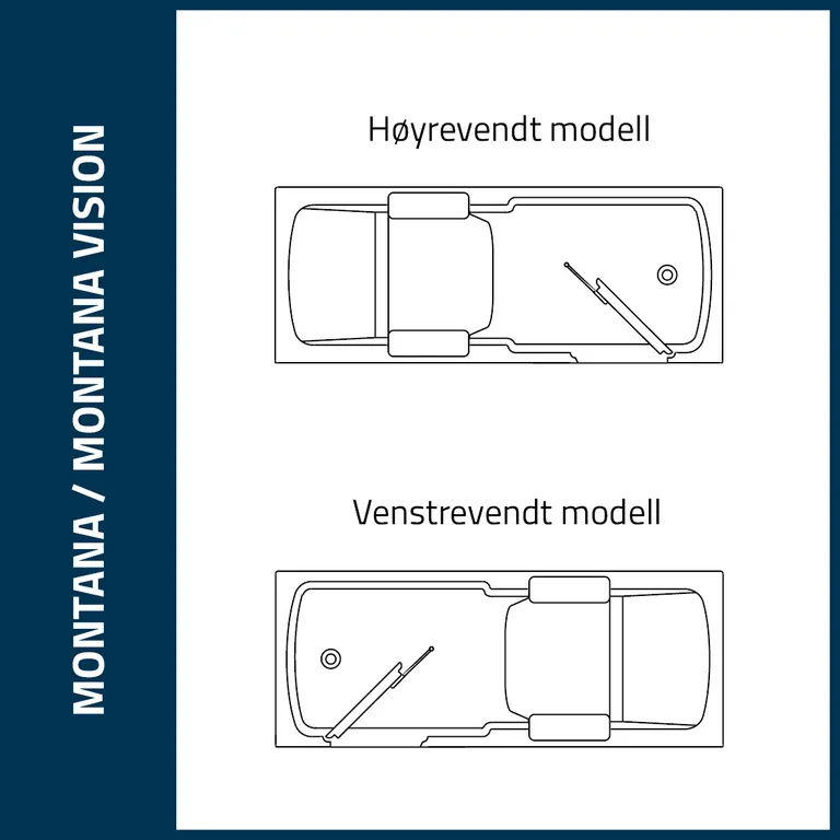 Montana badekar med dør